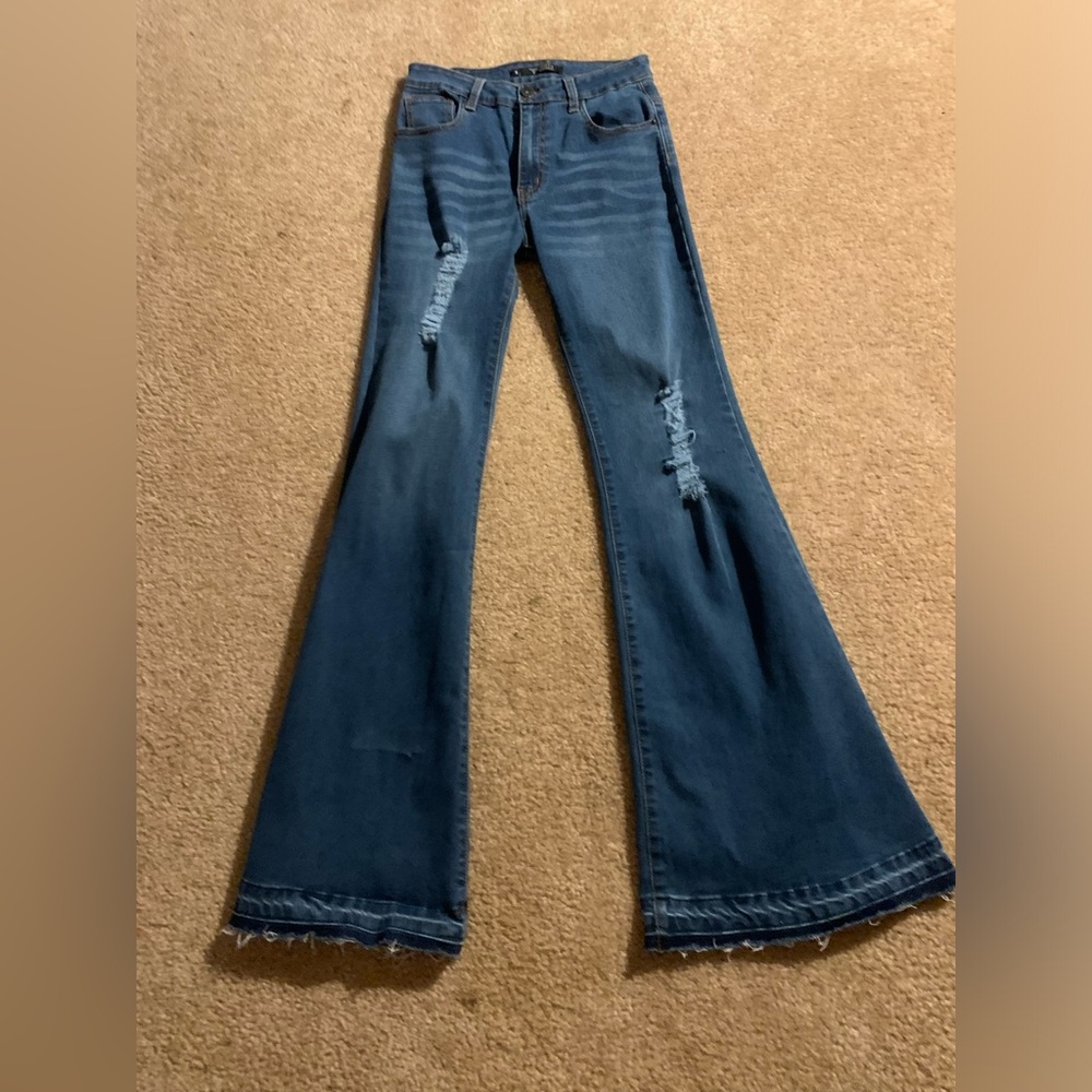 lucky & blessed flare jeans